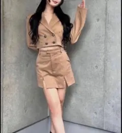 Darich（ダーリッチ）　ダブルボタンショートジャケット セットアップスーツ