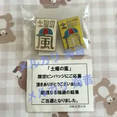 嵐 - Yahoo!オークション 土曜の嵐　限定ピンバッジ 土曜の嵐 非売品 ピンバッジ アイドル