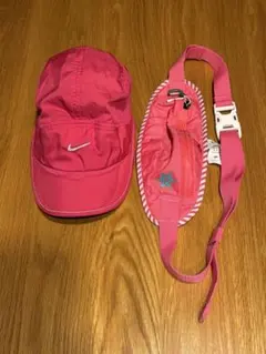 (美品) Nike Dri-FIT キャップ&ウエストポーチ