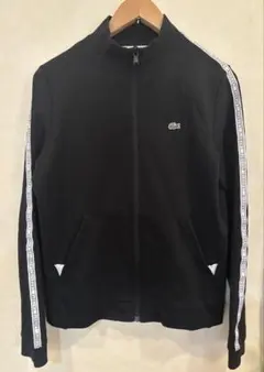 【人気】LACOSTE トラックジャケット 38 ラコステ ジャージ ブラック