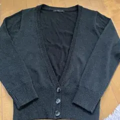 レディースカーディガン ラメ L ブラック