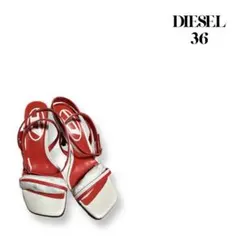 『新品』DIESELディーゼルSA-ALHENAサンダル36 赤 白のサムネイル