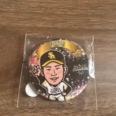 藤井選手 優勝若鷹ガチャ　缶バッジ