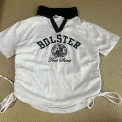 INGNI カレッジロゴ 襟付き ドロストTシャツ ホワイトのサムネイル