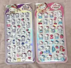 キティちゃん*3Dシール*立体シール*デコパーツ*2種類セット
