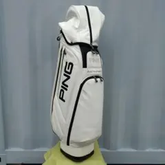 PING キャディバッグ　PLAY YOUR BEST　ホワイトXブラックのサムネイル