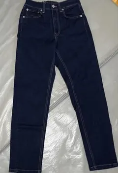 【しまむら】ダークブルー ハイウエスト デニムパンツ