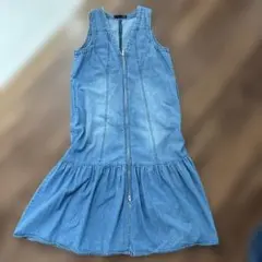 SUGAR SPOON デニムワンピース フロントジップのサムネイル