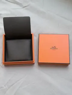 HERMESエルメス ジュエリーボックスバングルアクセサリー空箱スエード　空き箱