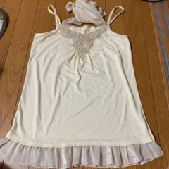 ビジュー付きキャミソール