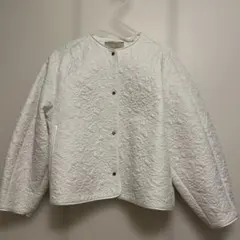 UNITED ARROWS ホワイト キルティングジャケット