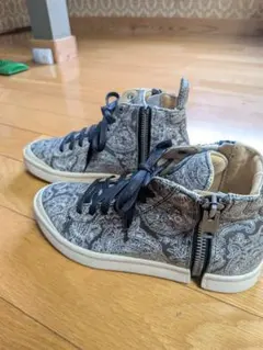 DIESEL ペイズリー柄 ハイカットスニーカー　新品！超レア
