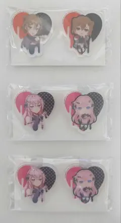 タイトーくじ　桜ミク　クリアバッジセット　巡音ルカ　MEIKO