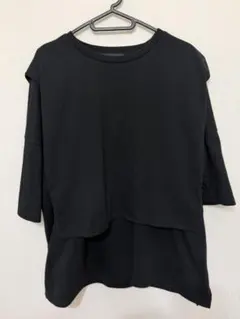 HARE レイヤード風 半袖Tシャツ ブラックのサムネイル