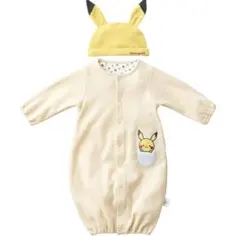 ピカチュウロンパース・帽子セット