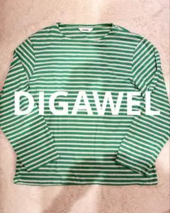 DIGAWEL” Boat neck L/S Greenのサムネイル