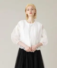 未使用新品タグ付き【LOULOU WILLOUGHBY】チュールリボンブルゾン