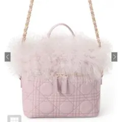 2wayファーキルティングバニティバッグ dd468 GRL