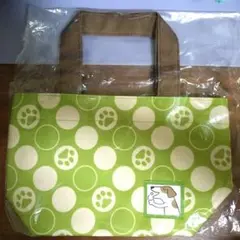 エランコ　お散歩　バッグ　トートバッグ　肉球　犬　ペット