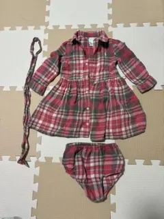 ラルフローレン　チェック　ワンピース　ピンク　18M 85cm