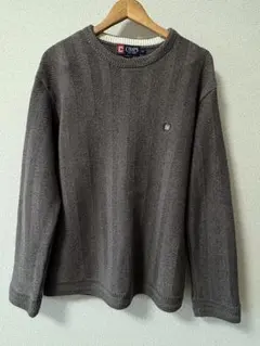 チャップス×ラルフローレン ニット セーター コットンニット グレー　メンズL