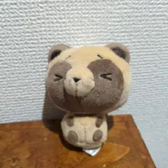 タヌキとキツネ　てのひらサイズのコロっとまんまるたぬき ぬいぐるみ マスコットのサムネイル