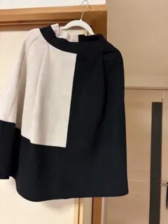スエード風パネルデザインスカート