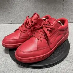 単色レッドレザー VANS CANORA V2940 LE 28cm