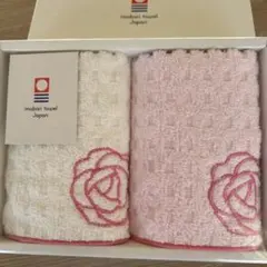 今治タオル バラ刺繍ハンカチ2枚セット