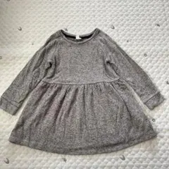 【8137】baby GAP　95 グレーワンピース　長袖　フォーマルにも◎