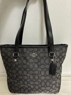 No.608 COACH コーチ 6042 シグネチャー ハンド トート バッグ - メルカリ