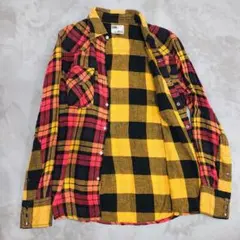 Lee 好配色 チェックネルシャツ M