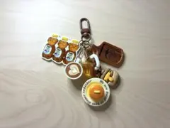 じゃらじゃらキーホルダー くまさんハチミツ ホットケーキ