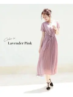 Milk tea 授乳服 プリーツワンピース