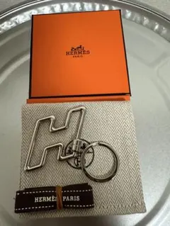 【美品】エルメス HERMES かぼちゃ パンプキン チャーム　キーホルダー □□エルメスパンプキンチャームかぼちゃハロウィン キーホルダー