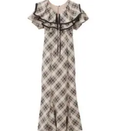 リリアンカラット スクエアフリルマーメイドワンピース