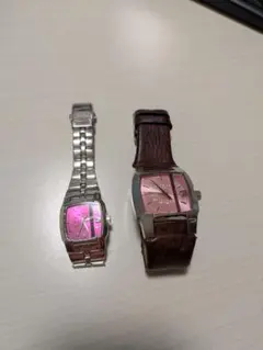ピンク文字盤の時計セットのサムネイル