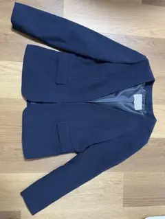 【最終値下げ‼️】United Arrows ノーカラージャケット 38 ネイビー