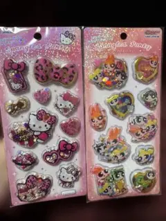 スパンコールパーティー　キティ　ヒョウ柄　パワーパフガールズ　シャカシャカ