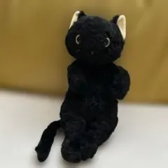 戦前 黒猫 ガラス目 ぬいぐるみ 猫 人形 ビンテージ ドール 昭和レトロ