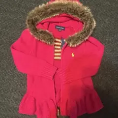 Ralph Lauren ピンクカーディガン 4/4T