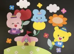 1点限定、壁面飾り、花、新年度，春、進級，入園，卒園