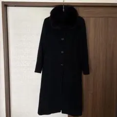 フォックスファー　ロングコート　黒　Ｌ　冠婚葬祭