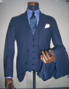 【美品】元値12万円 エディフィス 3ピーススーツ EDIFICE 42 S