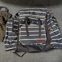 Coleman ストライプリュック ネイビー