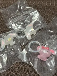 サンリオ　ゆるっとめじるしアクセサリー　ガチャガチャ　3点セット