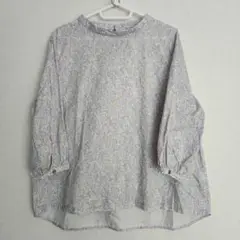注意あり クロコダイル CODE バンドカラーシャツ七分袖