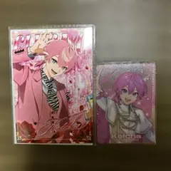 アンプタックカラーズ　けちゃ　ブロマイド＆カード