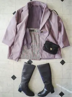 グレンチェックスカート