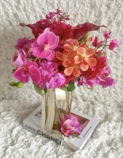 ウェディング　造花ブーケ・ブーケトニア　セット